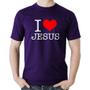 Imagem de Camiseta Algodão I Love Jesus - Foca na Moda