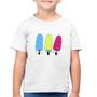 Imagem de Camiseta Algodão Infantil Colorfull Icecreams - Foca na Moda