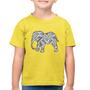 Imagem de Camiseta Algodão Infantil Elefante Mandala - Foca na Moda