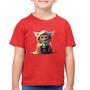 Imagem de Camiseta Algodão Infantil Gato Jedi - Foca na Moda