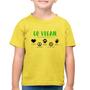 Imagem de Camiseta Algodão Infantil Go Vegan Símbolos - Foca na Moda