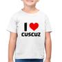 Imagem de Camiseta Algodão Infantil I love cuscuz - Foca na Moda