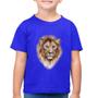 Imagem de Camiseta Algodão Infantil Leão Watercolor - Foca na Moda