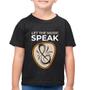 Imagem de Camiseta Algodão Infantil Let the music speak - Foca na Moda