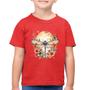 Imagem de Camiseta Algodão Infantil Libélula, Lua e Flores - Foca na Moda