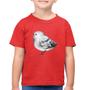 Imagem de Camiseta Algodão Infantil Pássaro Arte - Foca na Moda