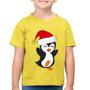 Imagem de Camiseta Algodão Infantil Pinguim Noel - Foca na Moda