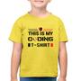 Imagem de Camiseta Algodão Infantil This is my coding t-shirt - Foca na Moda