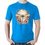 Imagem de Camiseta Algodão Libélula, Lua e Flores - Foca na Moda