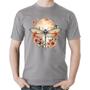 Imagem de Camiseta Algodão Libélula, Lua e Flores - Foca na Moda