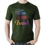 Imagem de Camiseta Algodão Live Love Travel - Foca na Moda