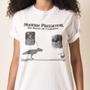 Imagem de Camiseta Algodão Manga curta Branca Preta Estampada Modern Predator
