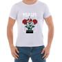 Imagem de Camiseta Algodao Masculina Arietto Estampada Cobra Rosas Confortavel