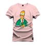 Imagem de Camiseta Algodão Plus Size Premium Tamanho Especial Homer