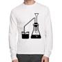 Imagem de Camiseta Algodão Química Erlenmeyer e Bequer Manga Longa - Foca na Moda
