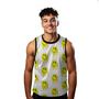 Imagem de Camiseta Algodão Regata Verão Estilo Moda Praia Emojis Cartoon Amarelo 243