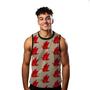 Imagem de Camiseta Algodão Regata Verão Estilo Moda Praia Pássaros Cartoon Vermelho 256