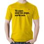 Imagem de Camiseta Algodão Tô com azar no jogo, sorte sua - Foca na Moda