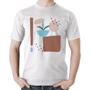 Imagem de Camiseta Algodão Vaso de Planta Minimalista Abstrato - Foca na Moda
