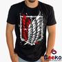 Imagem de Camiseta Attack On Titan 100% Algodão Shingeki No Kyojin Anime Geeko