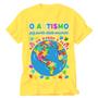 Imagem de Camiseta Autismo eu amo alguém que tem autismo amarela