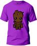 Imagem de Camiseta Baby Groot Básica Malha Algodão 30.1 Masculina e Feminina Manga Curta