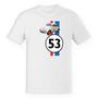 Imagem de Camiseta Baby Look Divertida Herbie 53 fusca falasse Logo e Carro