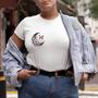 Imagem de Camiseta Baby Look Feminina Camisa Estampada Lua T-shirt Plus Size Manga Curta