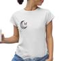 Imagem de Camiseta Baby Look Feminina Camisa Estampada Lua T-shirt Plus Size Manga Curta