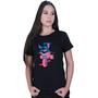 Imagem de Camiseta Baby Look Feminina Lilo Stitch Motoca