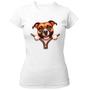 Imagem de Camiseta Baby Look Staffordshire Bull Terrier no Ziper