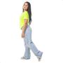 Imagem de Camiseta Baby Look Viscolycra Básica Lisa Leve Confortável 