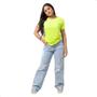 Imagem de Camiseta Baby Look Viscolycra Básica Lisa Leve Confortável 