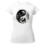 Imagem de Camiseta Baby Look Yin e Yang Raposas