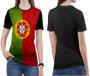 Imagem de Camiseta Bandeira Portugal Feminina blusa