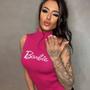 Imagem de Camiseta Barbie T-shirt Rosa Moda Tendencia Gola Premium Top Verão Leve Oferta Estilosa Trend Tiktok