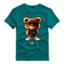Imagem de Camiseta Basica Algodão Personalizada Urso Óculos Tênis Tedd Bear Style