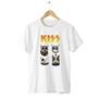 Imagem de Camiseta Básica Banda Kiss Cat Style Paul Hard Rock Gato