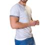 Imagem de Camiseta Básica Masculina Branca Slim Fit Zune