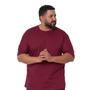 Imagem de Camiseta Basica Plus Size Masculina Gola Careca Malha Confortavel