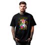 Imagem de Camiseta Básica Unissex Tecido Algodão Premium Urso Habits Color Streetwear