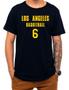 Imagem de Camiseta Basquete Los Angeles Basketball Número 6 Esportiva