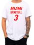 Imagem de Camiseta Basquete Miami Basketball Número 3 Esportiva