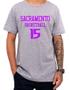 Imagem de Camiseta Basquete Sacramento Basketball Número 15 Esportiva