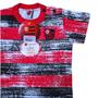 Imagem de Camiseta Bebê Flamengo Listras Craqueladas Oficial