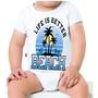 Imagem de Camiseta Bebê Manga Curta Estampado Better Beach Praia