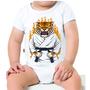 Imagem de Camiseta Bebê Manga Curta Estampado Tigre Karate Judo