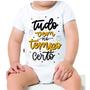 Imagem de Camiseta Bebê Manga Curta Estampado Tudo no tempo certo