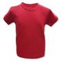 Imagem de Camiseta Bebe Manga Curta P ao G Vermelho Malha Lisa Básica 100% Algodao Menina Menino Baby Deluxe