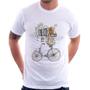 Imagem de Camiseta Bicicleta e Livros - Foca na Moda